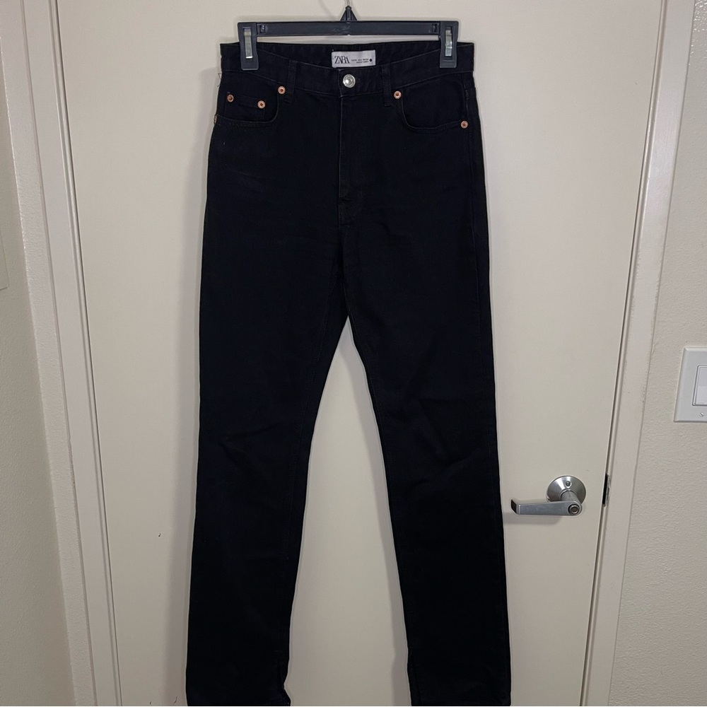Zara Women's High Rise Jeans - Black